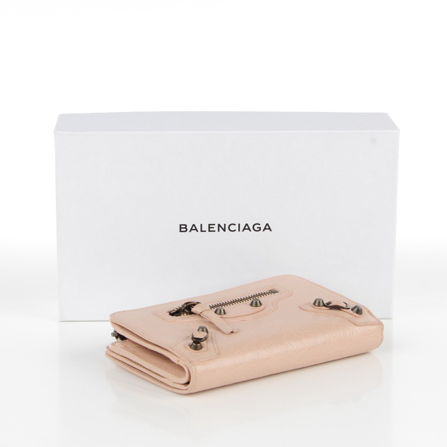 Balenciaga Agneau Classic Hardware Continental Zip Around Wallet Rose Aubepine 4 of 8