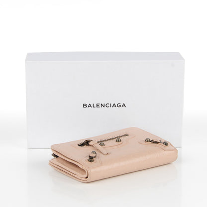 Balenciaga Agneau Classic Hardware Continental Zip Around Wallet Rose Aubepine 4 of 8