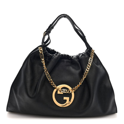 Gucci Calfskin Large Blondie Tote  Black 1 of 9