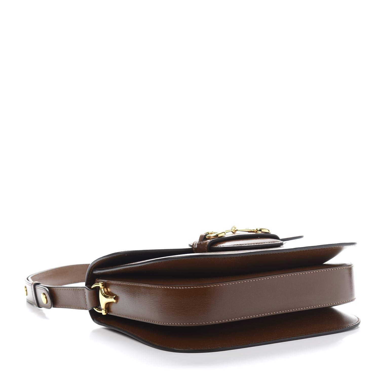 Gucci Azalea Calfskin Horsebit 1955 Shoulder Bag Brown Sugar 3 of 12