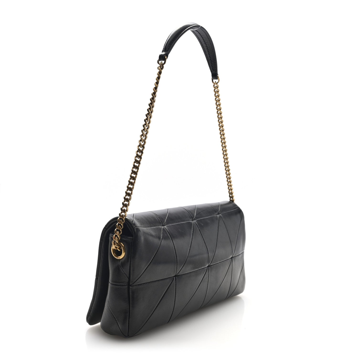 Saint Laurent Lambskin Patchwork Monogram Medium Jamie Black 3 of 9