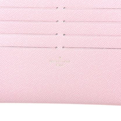 Louis Vuitton Damier Azur Pochette Felicie Chain Wallet Rose Ballerine 12 of 13