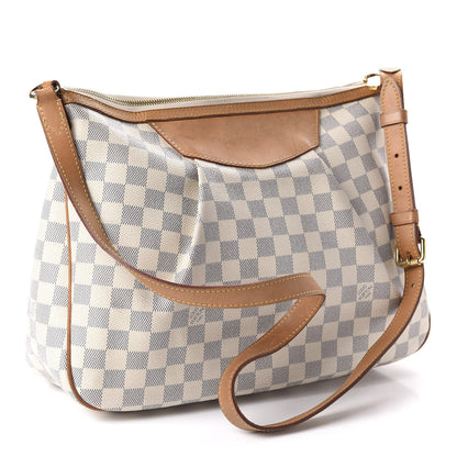 Louis Vuitton Damier Azur Siracusa MM 3 of 12