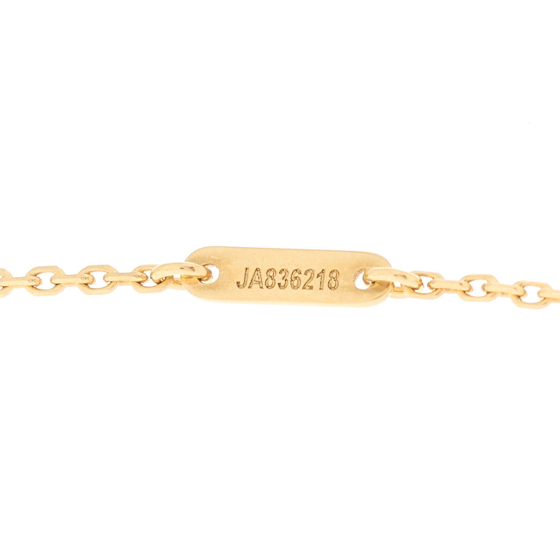 Van Cleef & Arpels 18K Yellow Gold Mother of Pearl Sweet Alhambra Pendant Necklace 5 of 6