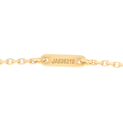 Van Cleef & Arpels 18K Yellow Gold Mother of Pearl Sweet Alhambra Pendant Necklace 5 of 6