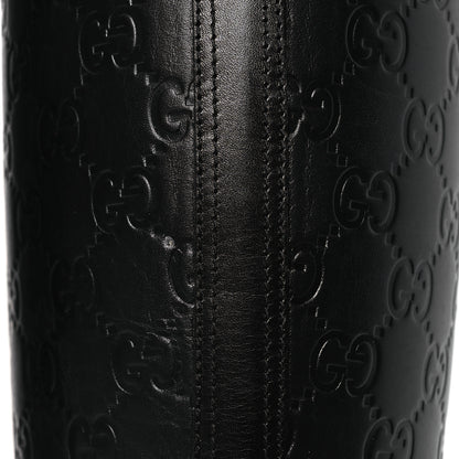 Gucci Guccissima Real Betis Glamour Calfskin Michelangelo Slim Horsebit Riding Boots 39.5 Black 13 of 15