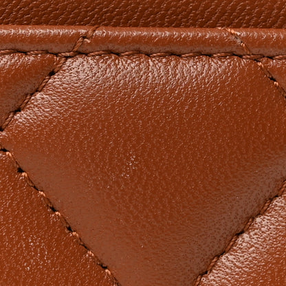 Chanel Lambskin Quilted Studded CC Card Holder Camel 12 of 19
