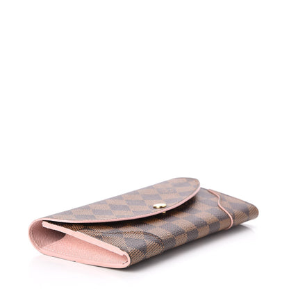 Louis Vuitton Damier Ebene Caissa Wallet Rose Ballerine 4 of 8