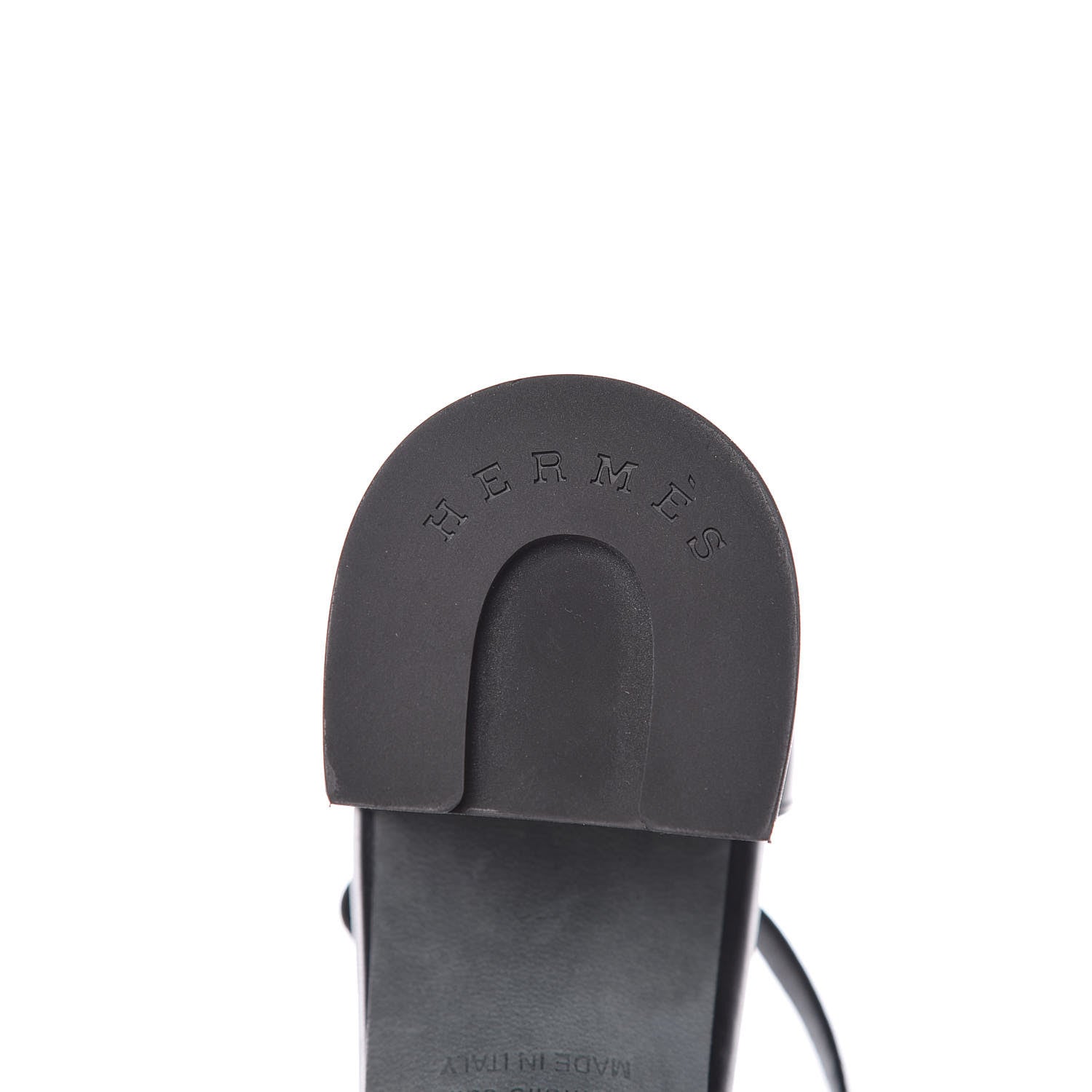 Hermes Calfskin Viaggio 60 Sandals 37.5 Black 11 of 12