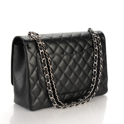 Chanel Caviar Quilted Maxi Double Flap Black 3 of 8