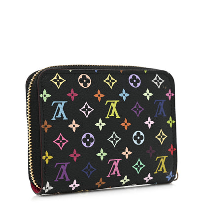 Louis Vuitton Monogram Multicolor Zippy Coin Purse Black Grenade 3 of 12