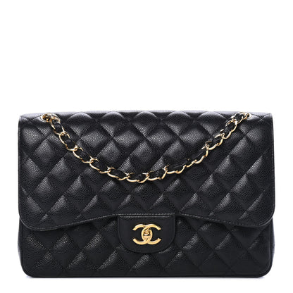 Chanel Caviar Quilted Jumbo Double Flap Black 1 of 4