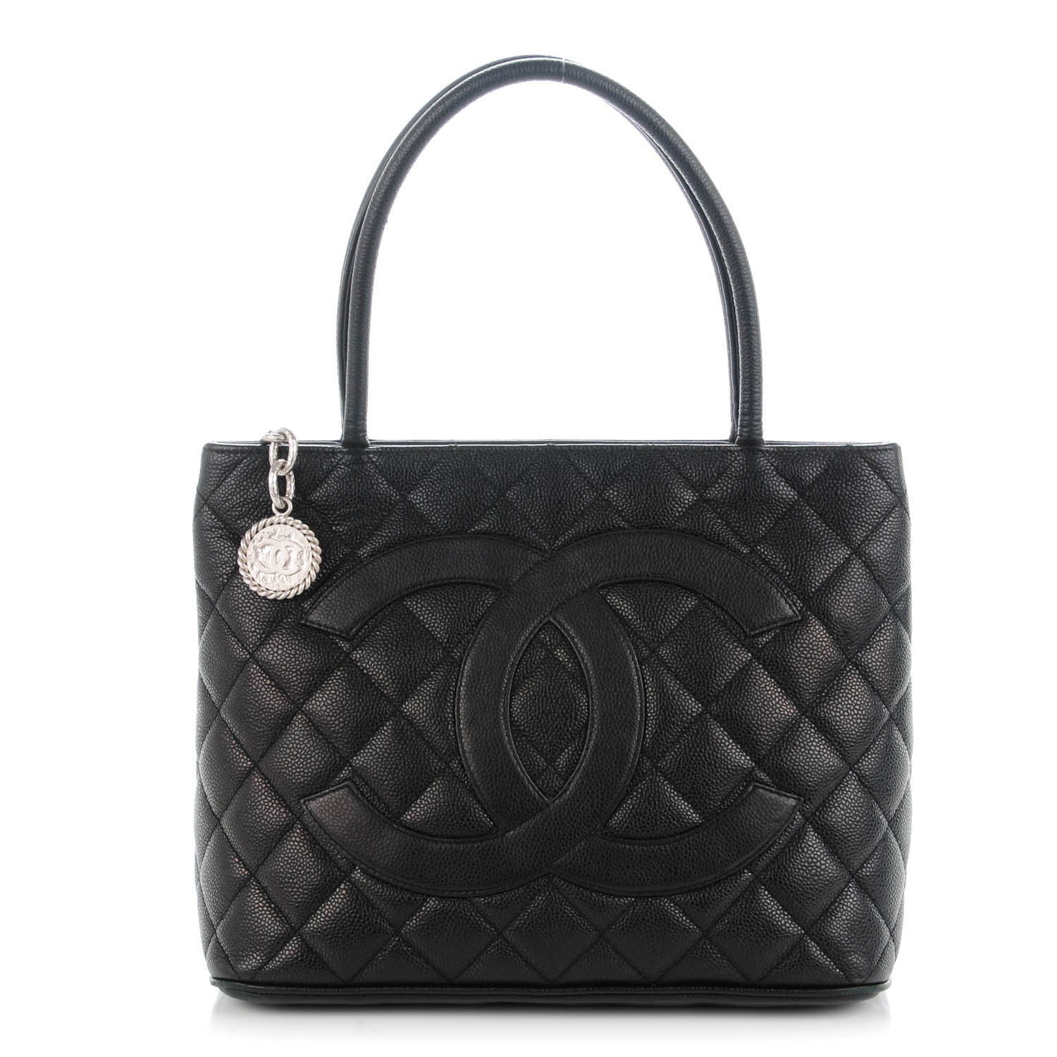 Chanel Caviar Quilted Medallion Tote Black 1 of 6