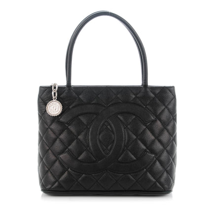 Chanel Caviar Quilted Medallion Tote Black 1 of 6