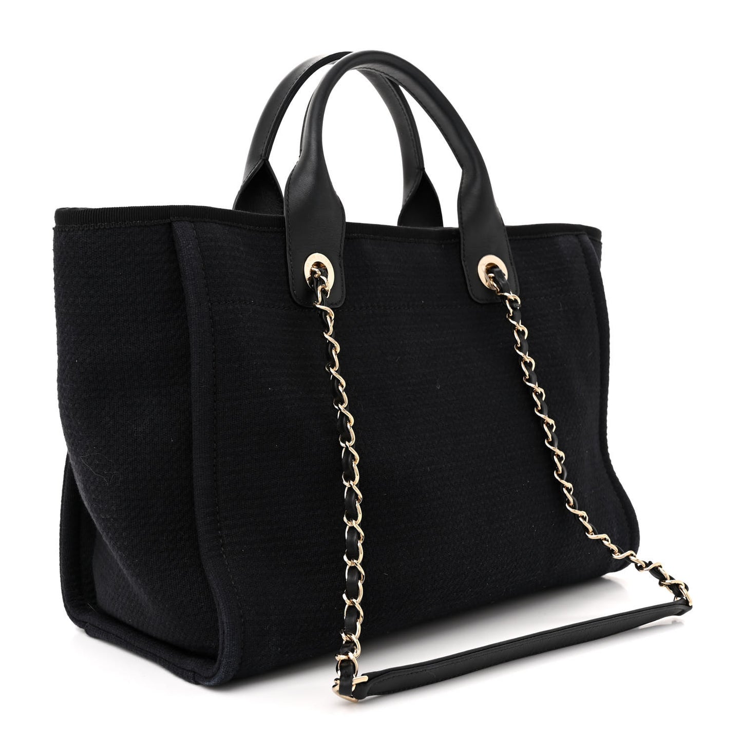 Mixed Fibers Small Deauville Tote Navy