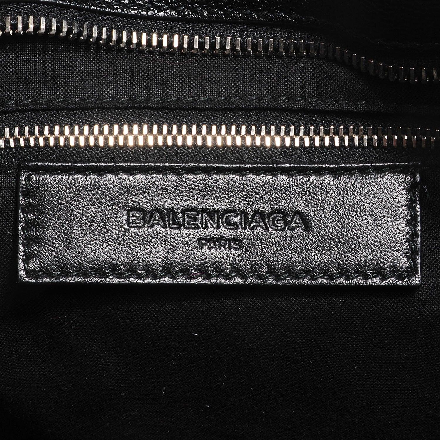 Balenciaga Chevre Silver Metallic Edge Hardware City Black 13 of 14