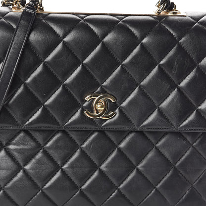Chanel Lambskin Quilted Large Trendy CC Dual Handle Flap Bag Black 8 of 10
