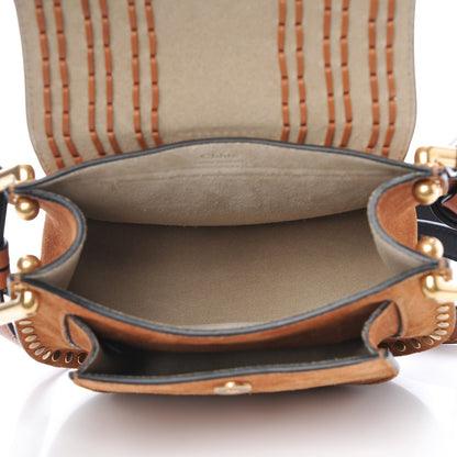 Chloe Suede Calfskin Braided SMini Hudson Shoulder Bag Caramel 5 of 7