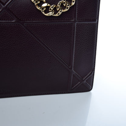 Christian Dior Grained Calfskin Medium Diorama Flap Bag Amaranth 11 of 13