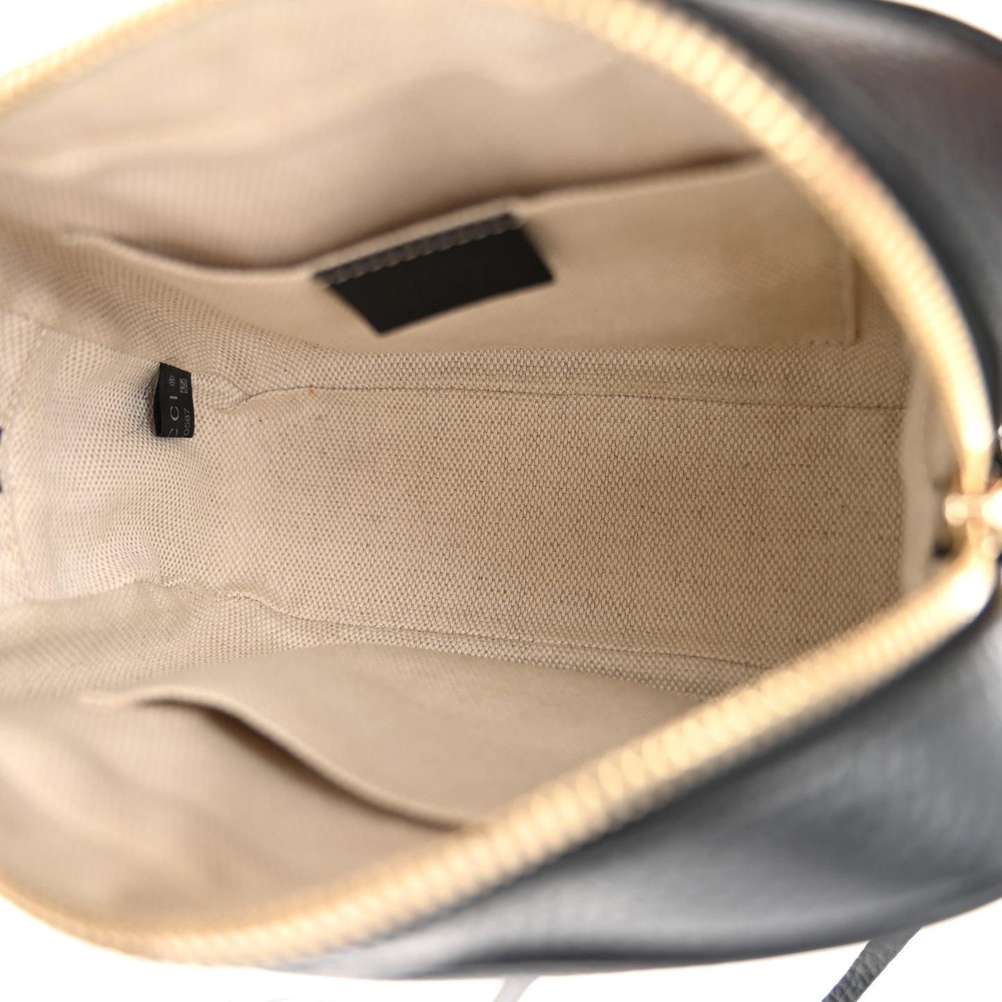 Pebbled Calfskin Small Soho Disco Bag Black