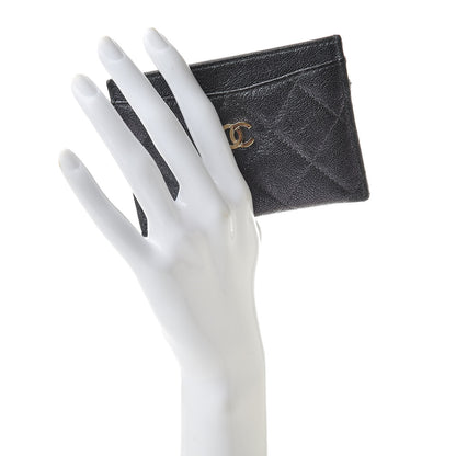 Chanel Iridescent Caviar Quilted Card Holder Black 2 of 9