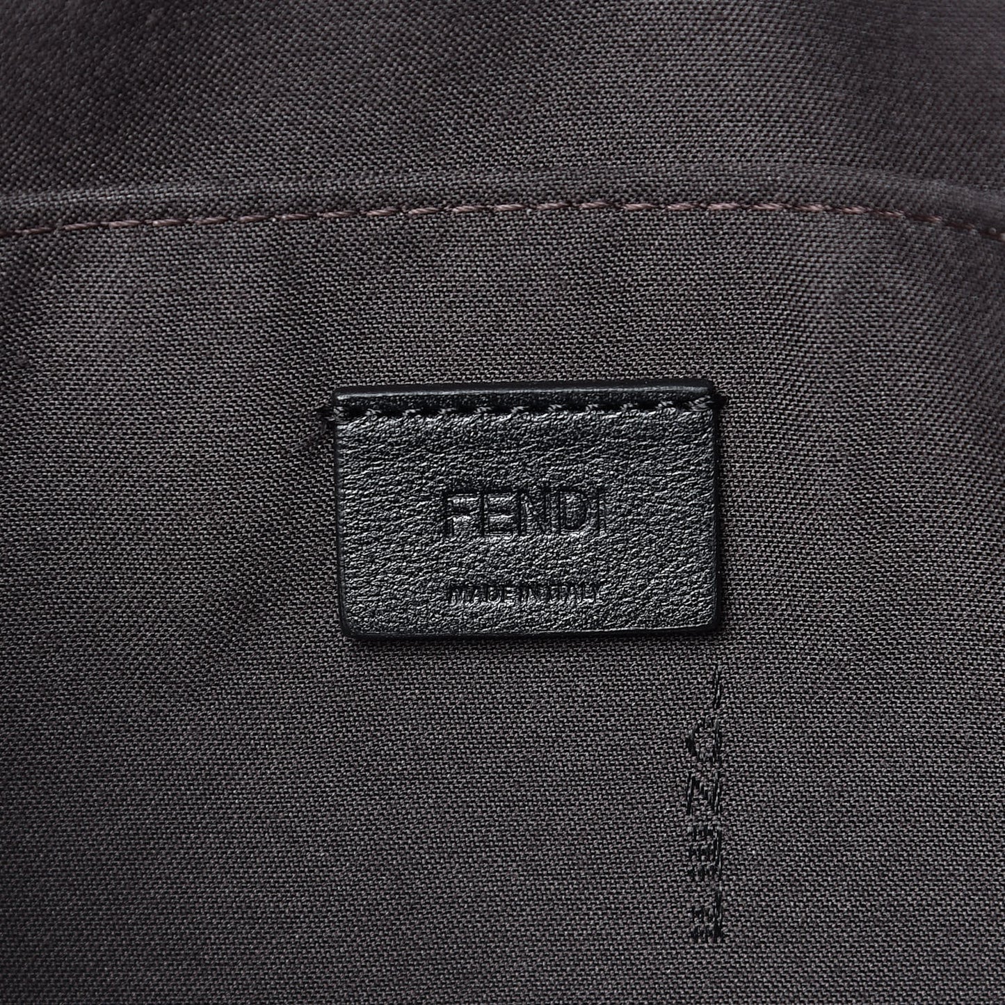 Vitello Soft F is Fendi Bi-Color FF 1974 Embossed Envelope Wallet On Chain with Pouches Maya Black