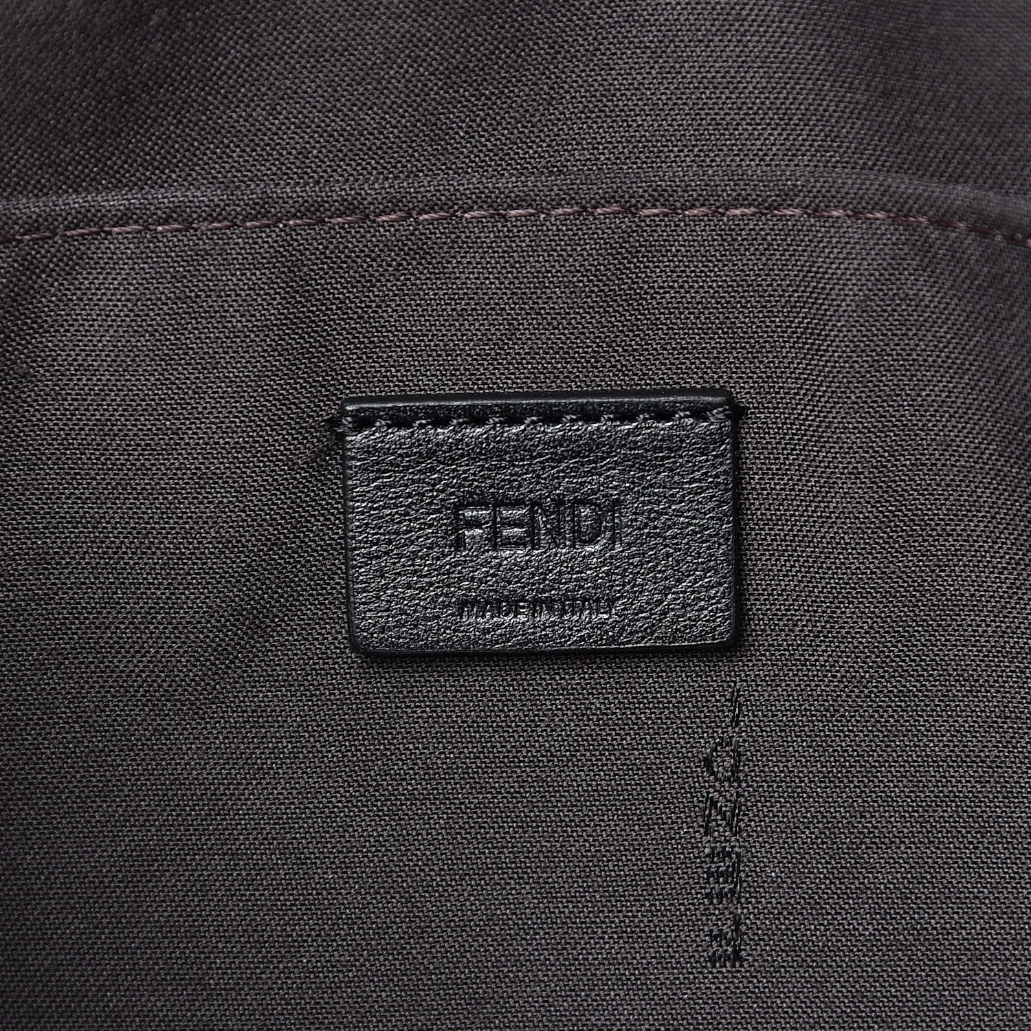 Fendi Vitello Soft F is Fendi Bi-Color FF 1974 Embossed Envelope Wallet On Chain with Pouches Maya Black 8 of 12