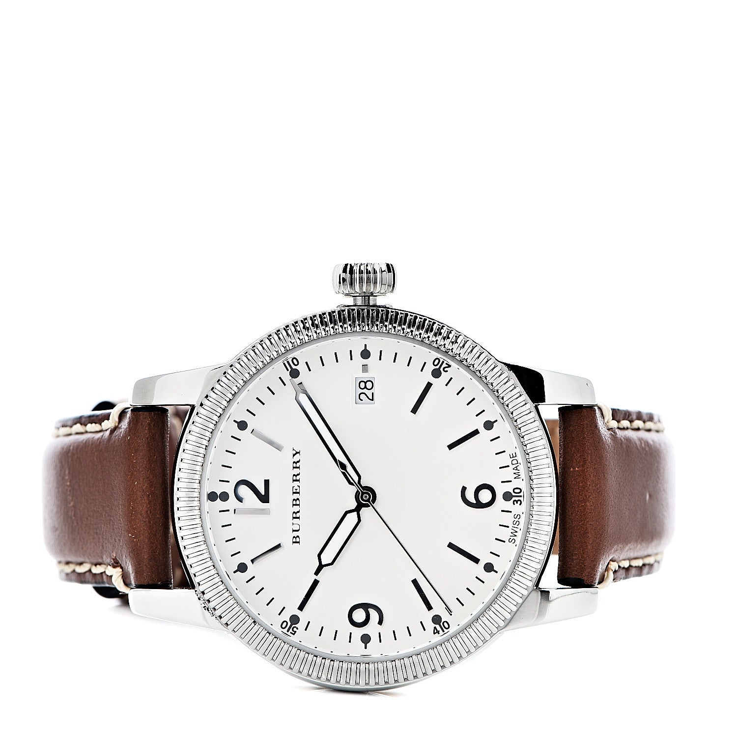 Burberry Stainless Steel Calfskin 38mm Utilitarian Quartz Watch BU7823 3 of 12