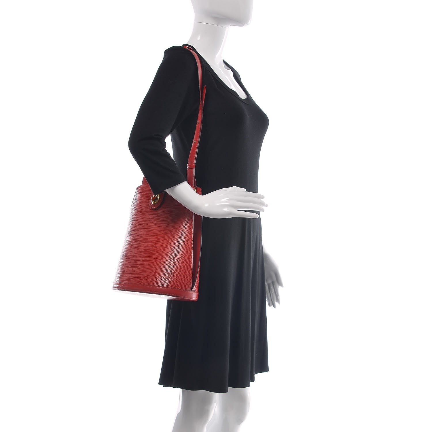 Louis Vuitton Epi Cluny Castillan Red 2 of 13