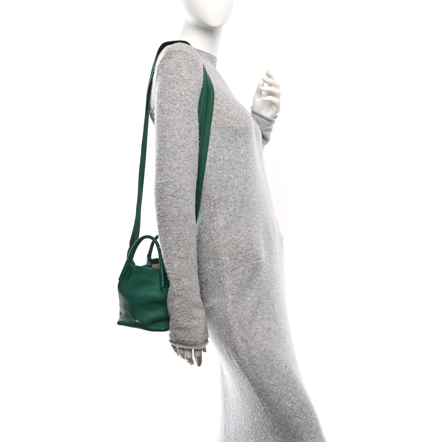 Loro Piana Grained Calfskin Micro Bale Bag Forest Leaves 1790658