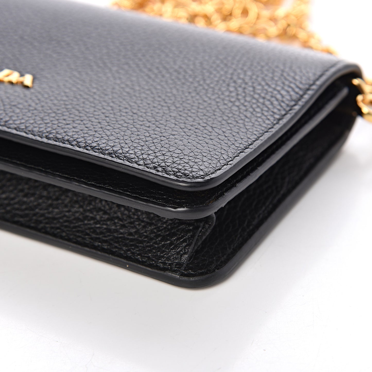 Vitello Daino Mini Crossbody Bag Black
