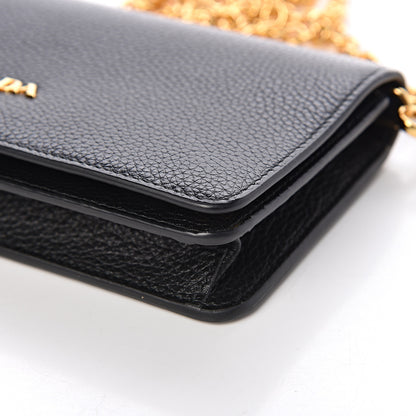Prada Vitello Daino Mini Crossbody Bag Black 9 of 11