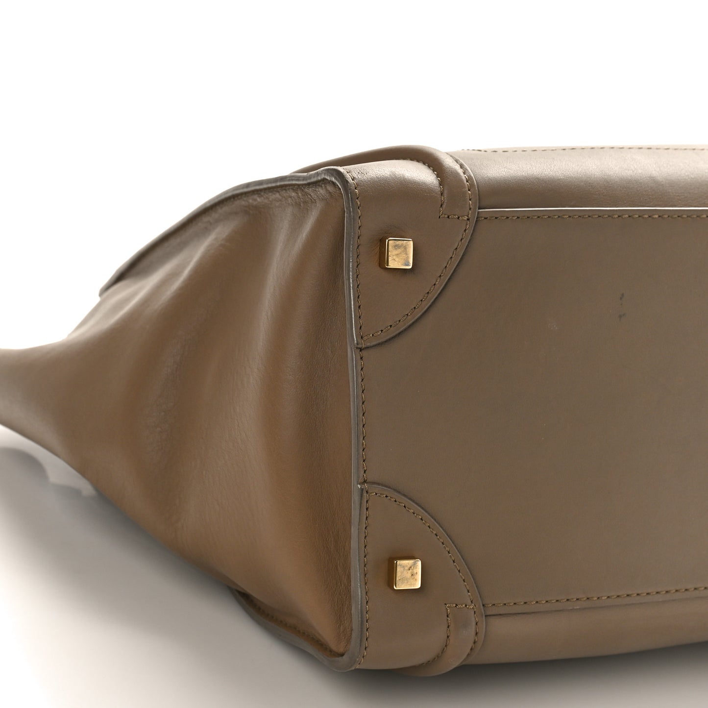 Smooth Calfskin Mini Luggage Camel