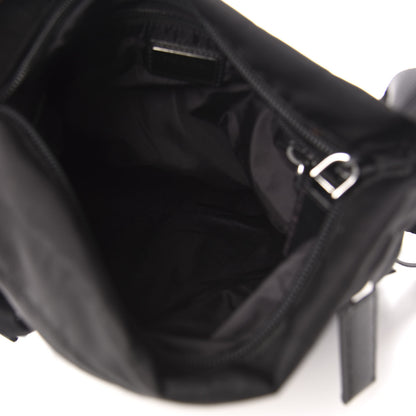 Prada Tessuto Nylon Soft Calf Small Crossbody Bag Black Azzurro 5 of 14