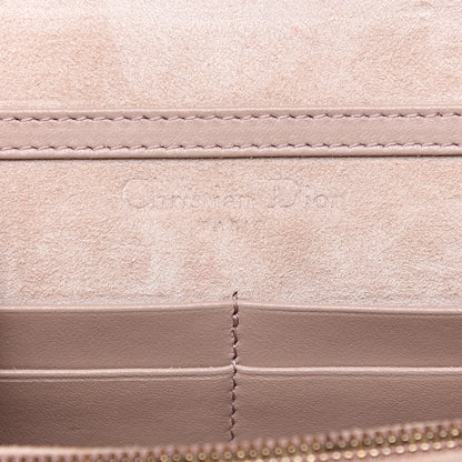 Christian Dior Lambskin Cannage Dioraddict Wallet On Chain Clutch Nude 5 of 9