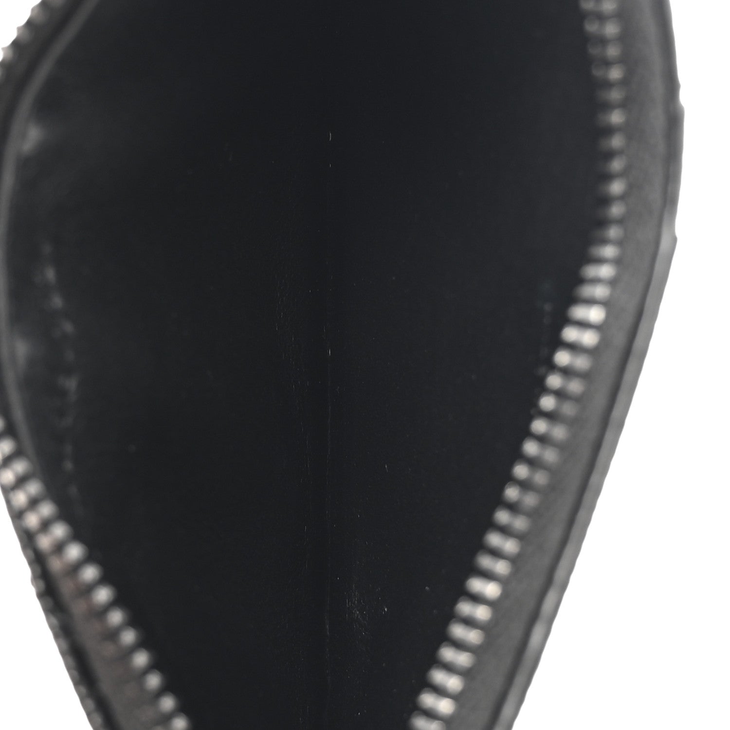 Saint Laurent Grain De Poudre Matelasse Chevron Monochrome Fragments Zippered Card Case Black 5 of 8