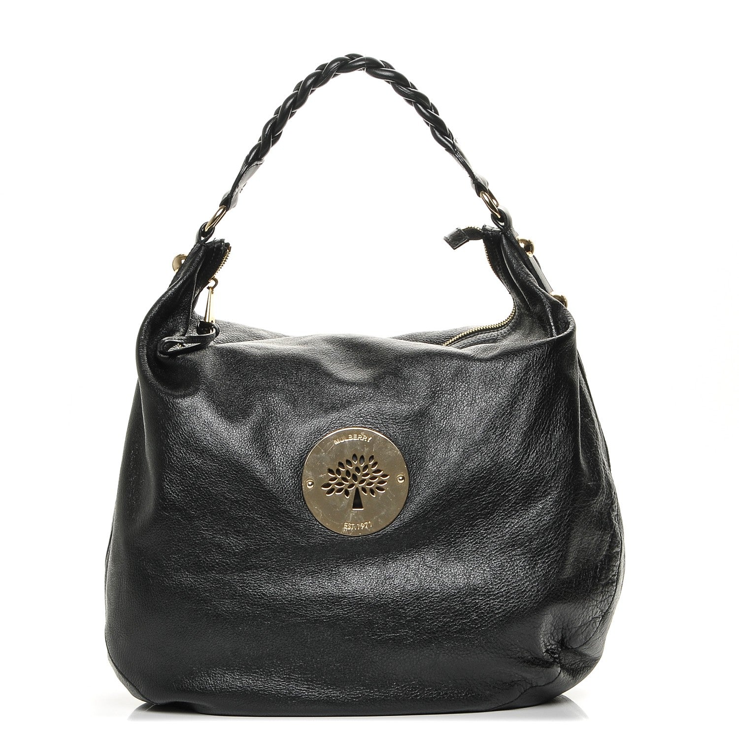 Mulberry Soft Spongy Calfskin Large Daria Hobo Black 1 of 7