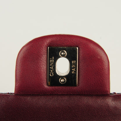 Chanel Patent Quilted Medium Double Flap Bordeaux 5 of 8