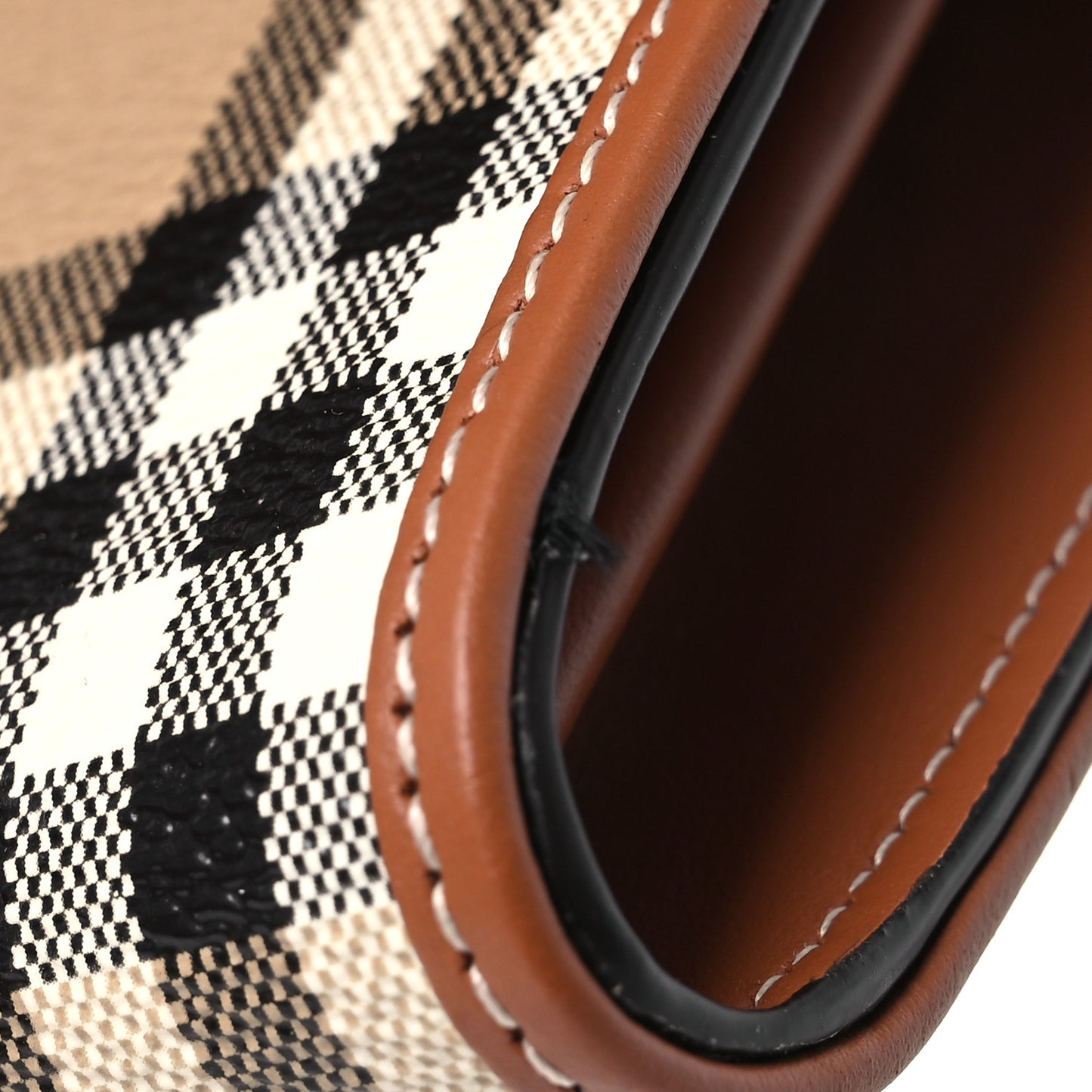 Halton Vintage Check Continental Wallet Archive Beige