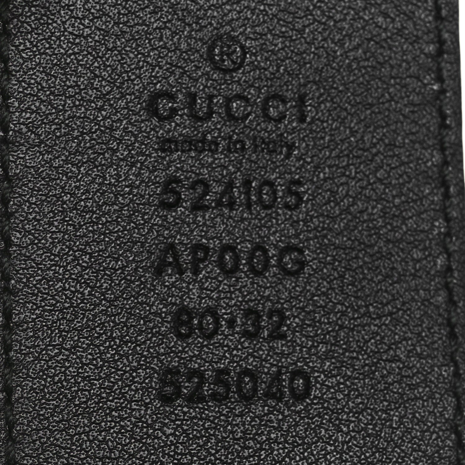 Gucci Moon Calfskin Torchon Double G 25mm Belt 80 32 Black 4 of 4
