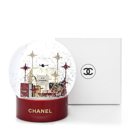 Chanel Glass N°5 Perfume Bottle Snow Globe Red 8 of 8