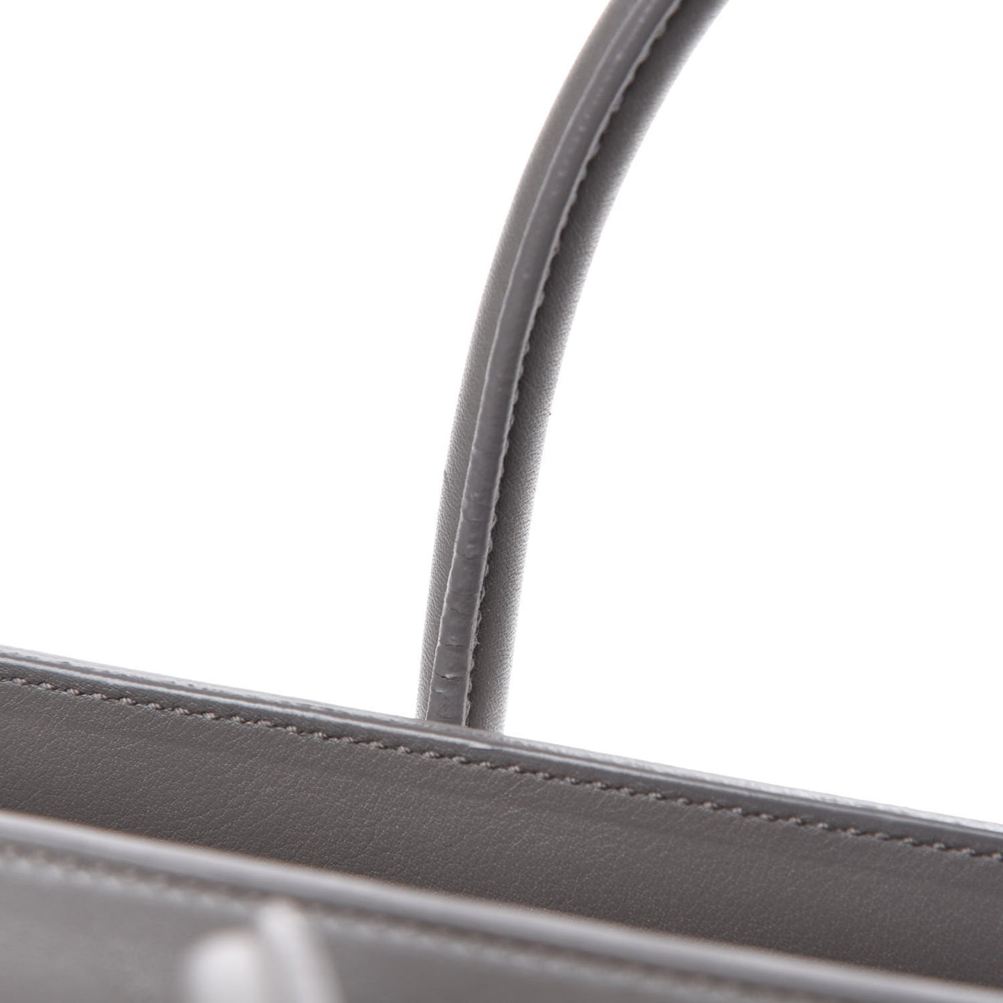 Grained Calfskin Baby Sac de Jour Fog