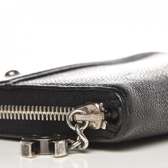 Chanel Caviar Outdoor Ligne Zip Around Wallet Black 11 of 11