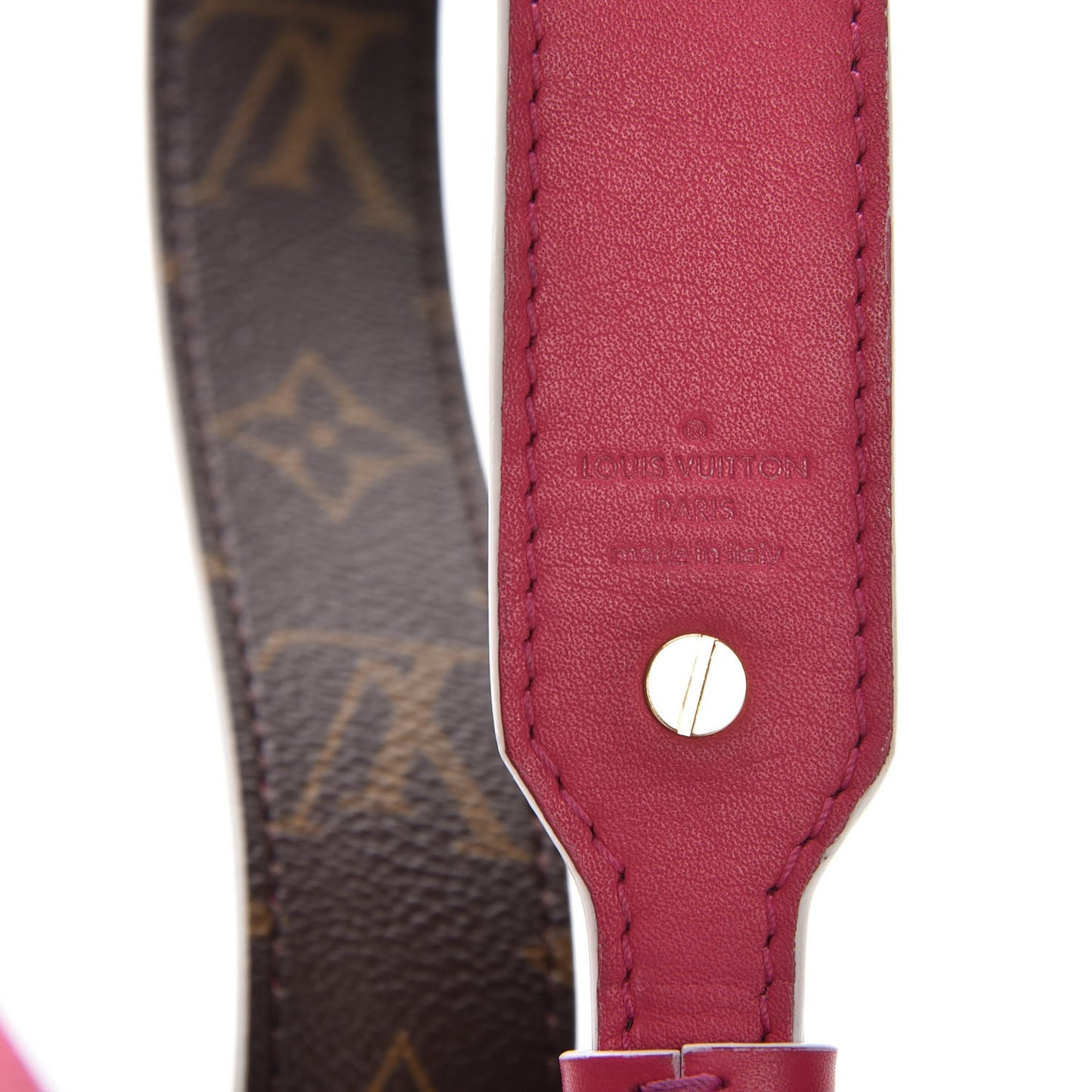 Monogram Bandouliere Shoulder Strap Hot Pink