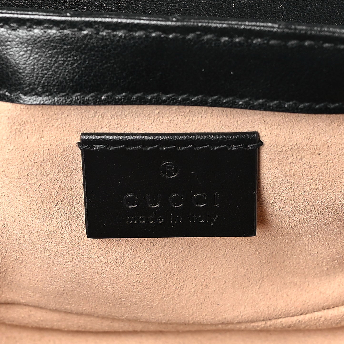 Calfskin Matelasse Aria Super Mini GG Marmont Shoulder Bag Black