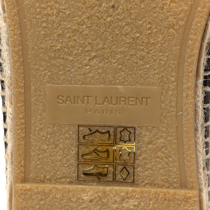 Saint Laurent Nappa Vendome Monogram Espadrilles 44 Barolo 7 of 9