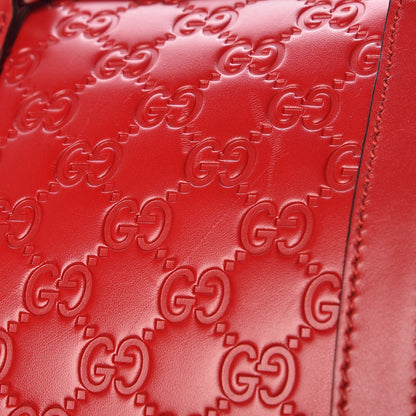Gucci Guccissima Signature Large Duffle Hibiscus Red 24 of 26
