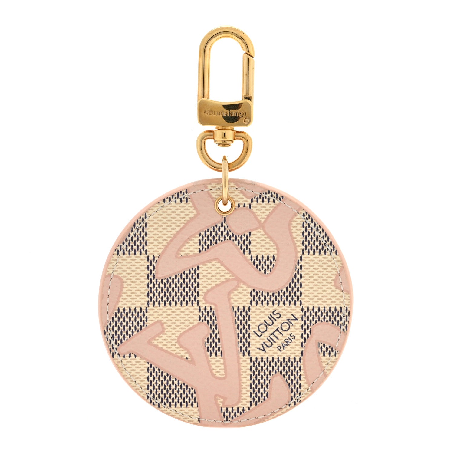 Louis Vuitton Damier Azur Tahitienne Bag Charm Key Ring 1 of 3