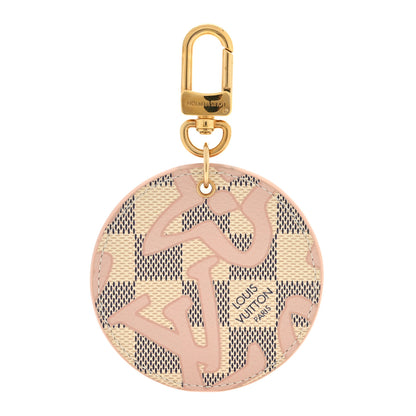 Louis Vuitton Damier Azur Tahitienne Bag Charm Key Ring 1 of 3