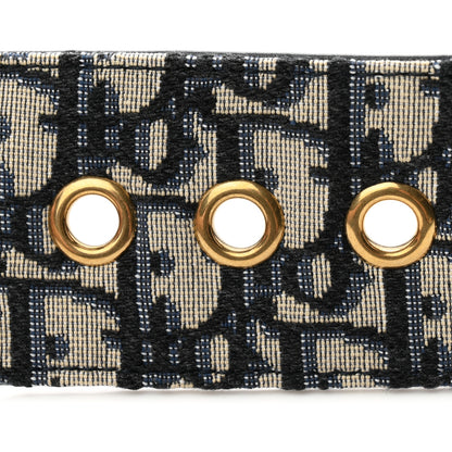 Christian Dior Oblique Diorquake Belt 75 30 Blue Multi 5 of 6